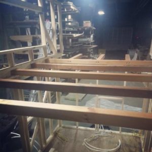 Loft beams from above