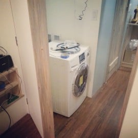 washer/dryer combo going in