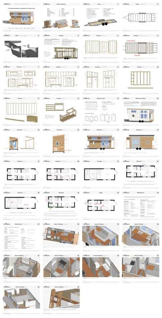 Tiny Project Tiny House Floor Plans (Construction PDF + SketchUp)